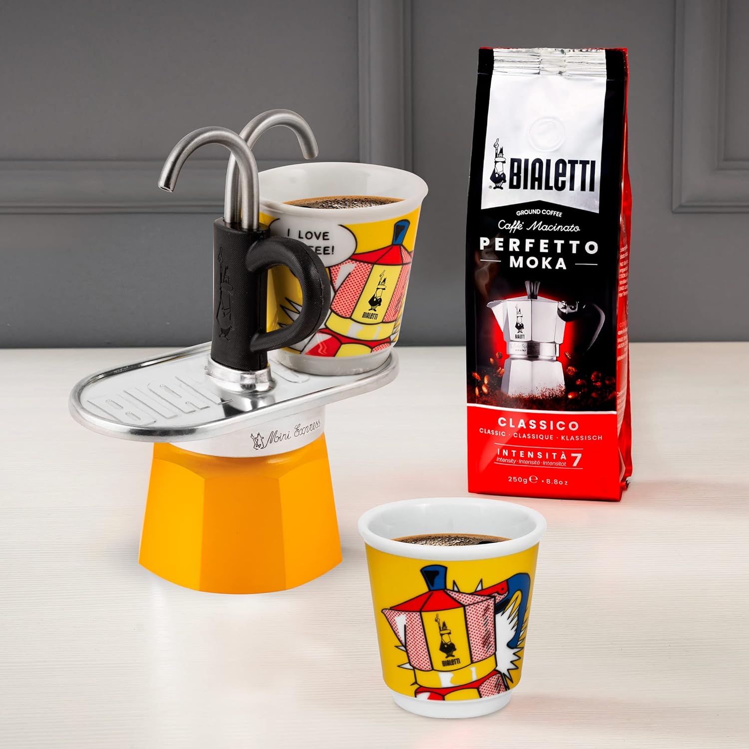 Bialetti Moka 2 tazze con beccucci e tazzine caffè - Gruppo 3 A.B.D.