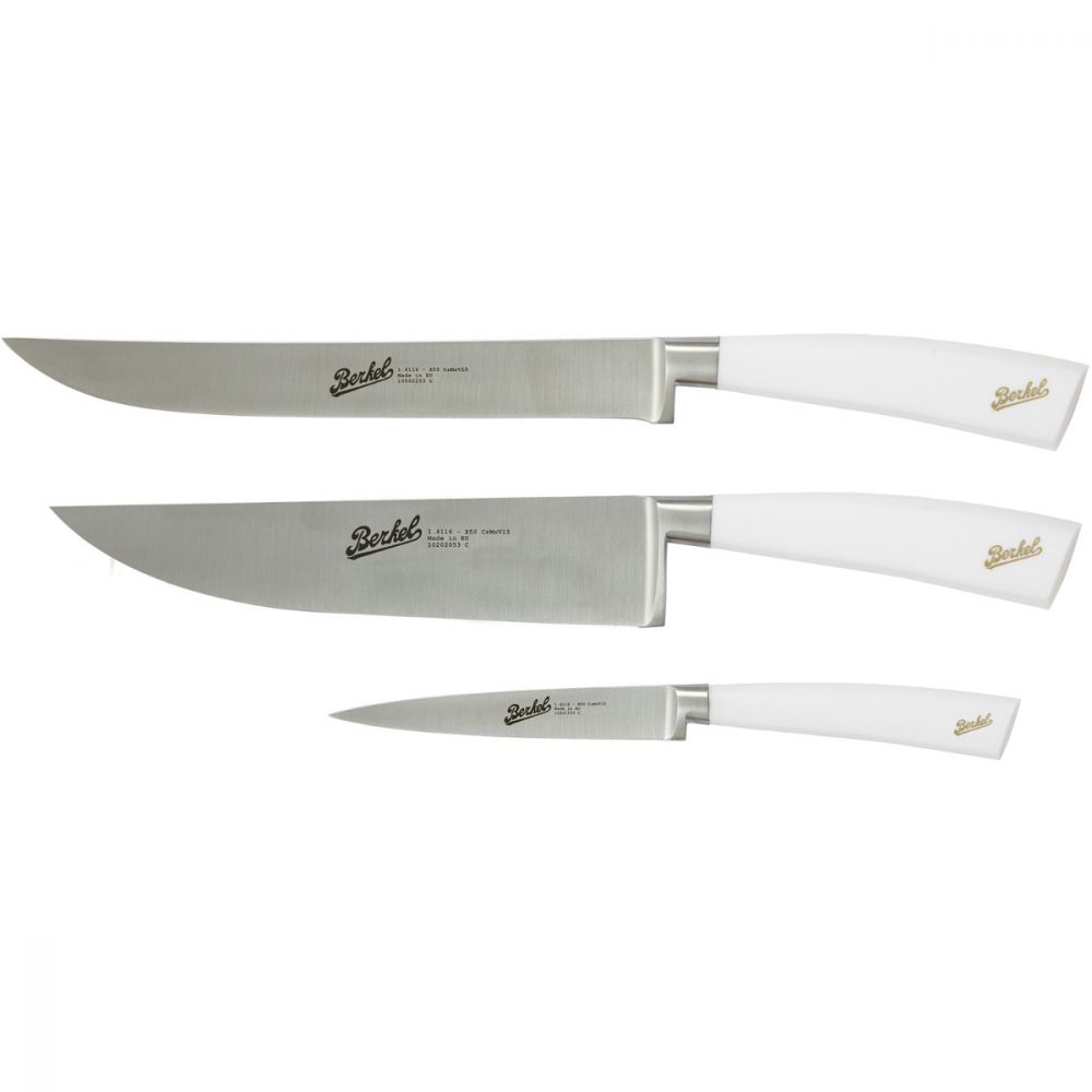Berkel Elegance Set Chef 3 coltelli bianchi