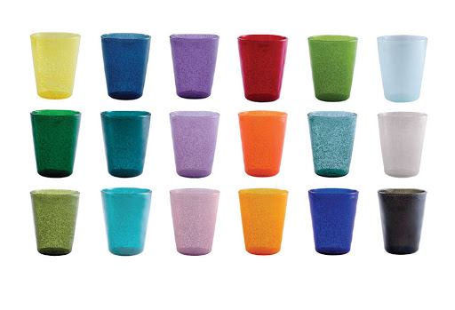 Memento Glass Bicchieri in vetro colorato - Gruppo 3 A.B.D.