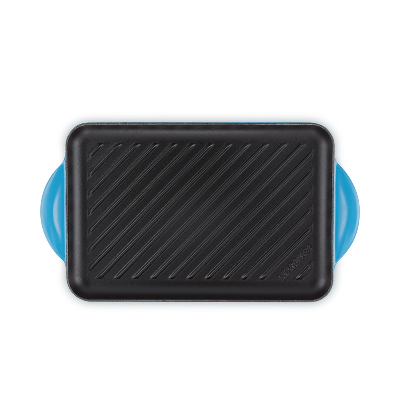 Le Creuset Grill rettangolare Tradition ghisa Azzurra Blu - immagine 7