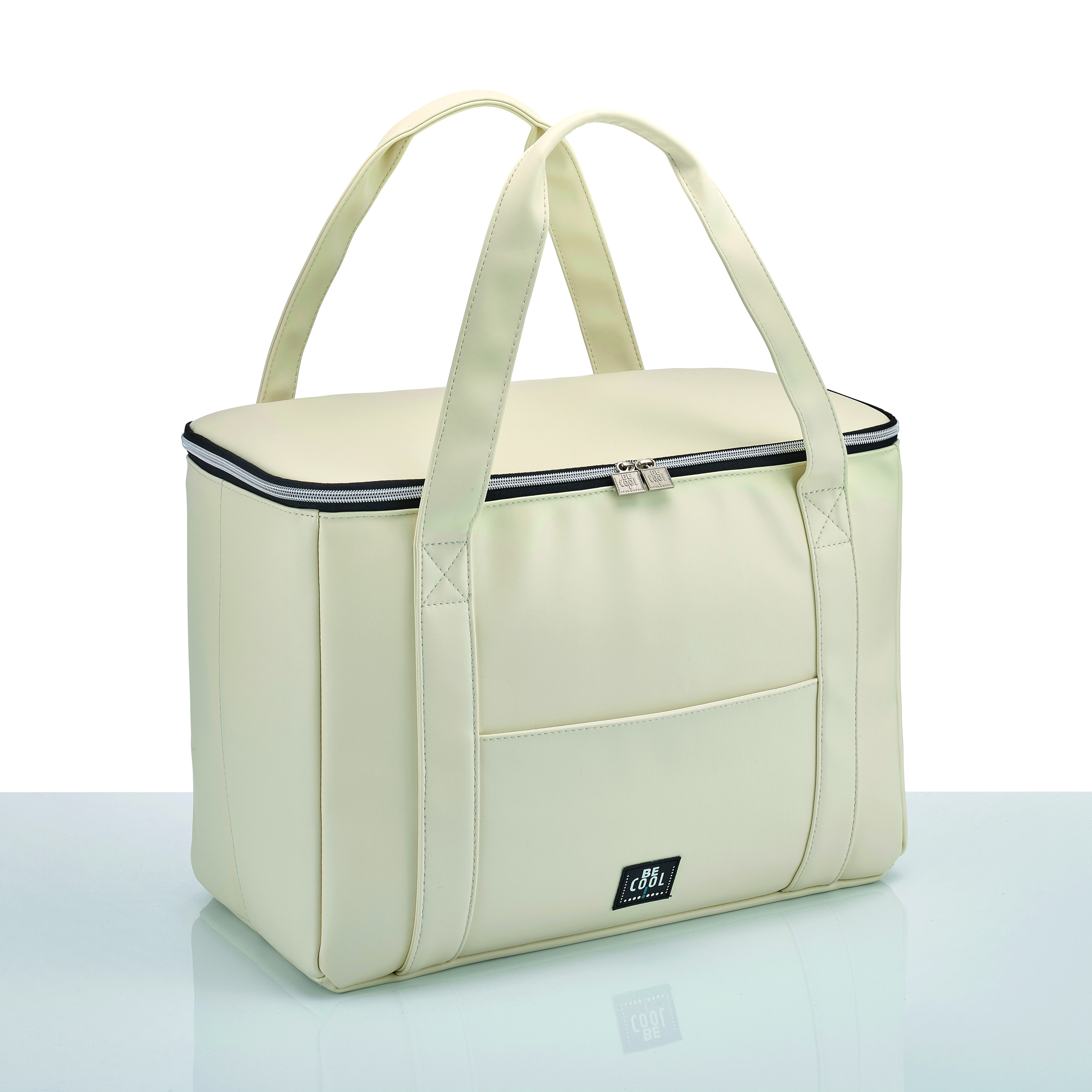 Be Cool Elegante borsa frigo termica da città in bianco crema - immagine 3
