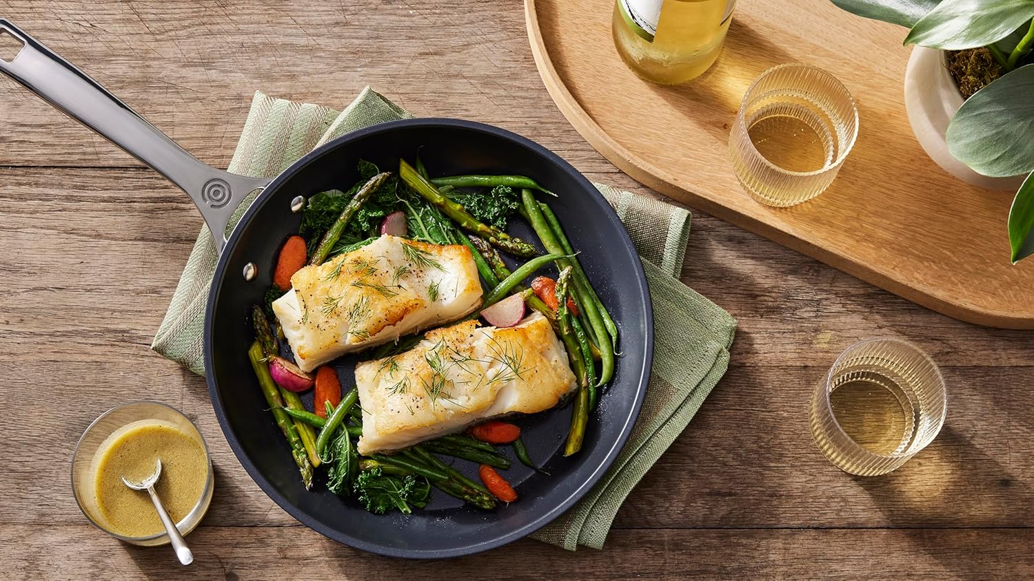 Le Creuset Essential Padella bassa in ceramica antiaderente cm 26 - immagine 10