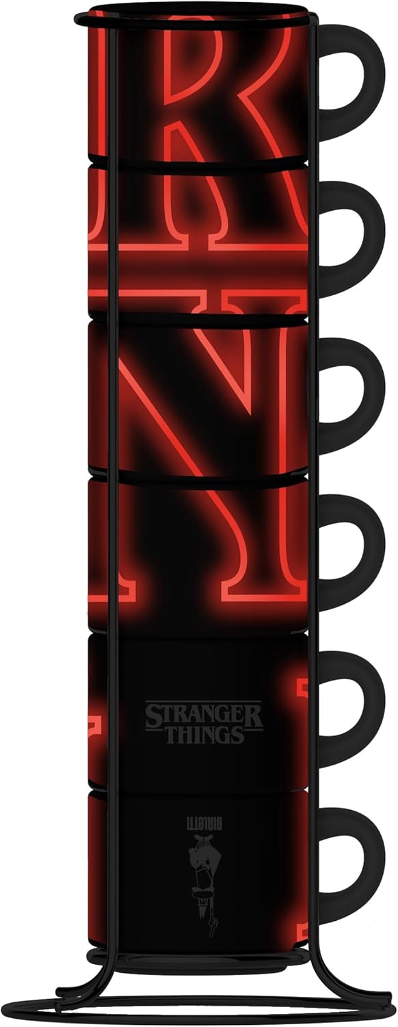Bialetti Set da 6 Tazzine Impilabili Fluorescenti Stranger Things - immagine 2