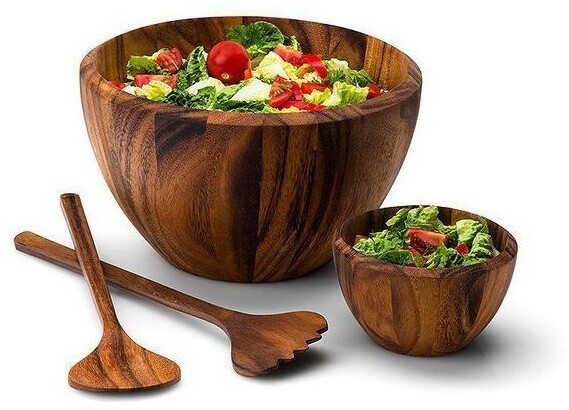 Continenta Insalatiera in legno di Acacia Ø cm 25 e Ø cm 30 - immagine 2